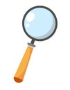 Magnifier search icon-gear sign,magnifier sign-research illustration-zoom. Vector illustration on white background