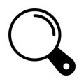 Magnifier vector glyph flat icon Royalty Free Stock Photo
