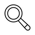 Magnifier Vector icon which can easily modify or edit Royalty Free Stock Photo