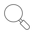 Magnifier Vector icon which can easily modify or edit Royalty Free Stock Photo