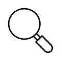 Magnifier Vector icon which can easily modify or edit Royalty Free Stock Photo