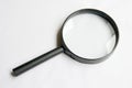 Magnifier on white background Royalty Free Stock Photo