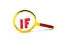 This is magnifier with word if.