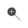 Magnifier zoom vector icon