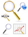 Magnifing glass Royalty Free Stock Photo