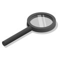 Magnify glass icon set, isometric style Royalty Free Stock Photo