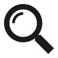 Magnify glass icon, simple style Royalty Free Stock Photo