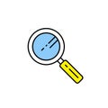 Magnify glass line icon