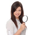 Magnifying glass Royalty Free Stock Photo