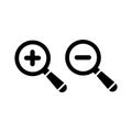 Magnifying glass vector icon Royalty Free Stock Photo