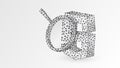 Magnifying glass Analysis of Java Script coding language. Code analytics, programming, developing concept. Abstract, digital, Royalty Free Stock Photo