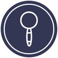 magnifying glass circular icon symbol