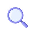 Magnifying glass. Discovery, research, search, analysis concept. Royalty Free Stock Photo