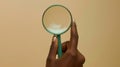The magnifying glass held.AI generated image Royalty Free Stock Photo