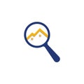 Magnifying Glass House Logo Design For Real Estate Property.