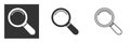 Magnifying glass icon. Line, glyph and filled outline colorful version, Search, find magnifier outline and filled vector sign Royalty Free Stock Photo