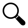 Magnifying glass icon. Line, glyph and filled path, search, find magnifier outline and filled vector sign. Symbol, logo Royalty Free Stock Photo