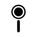 Magnifying glass icon or logo isolated sign symbol vector illustration Royalty Free Stock Photo