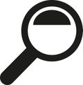 Magnifying glass icon Royalty Free Stock Photo