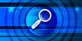 Magnifying glass icon optimum prime digital smart blue banner background abstract futuristic motion illustration
