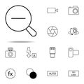 magnifying glass icon. photography icons universal set for web and mobile Royalty Free Stock Photo