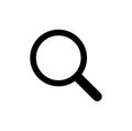 Magnifying glass or icon. Search symbol in flat