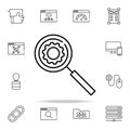 magnifying glass icon. seo and online marketing icons universal set for web and mobile Royalty Free Stock Photo