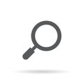 Magnifying glass icon in trendy style. Loupe, search symbol vector