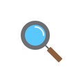 Magnifying glass icon vector, filled flat sign, solid colorful pictogram isolated on white. Royalty Free Stock Photo