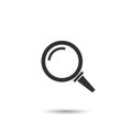 magnifying glass icon. vector flat web symbol on white Royalty Free Stock Photo