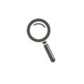 Magnifying glass icon, vector magnifier or loupe sign. Vector icon