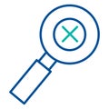 Magnifying Glass Information Rejects Stroke Icon