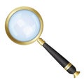 Magnifying glass isolated