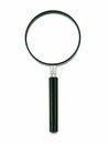 Magnifying glass isolated Royalty Free Stock Photo