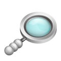 Magnifying glass isometric object 3D design