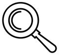 Magnifying glass linear symbol. Looking sign. Search icon