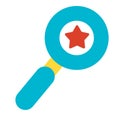 Magnifying Glass Looking Business Flat Icon