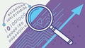 Magnifying glass over binary code, signifying data analysis and growth. vector design Generative AI Royalty Free Stock Photo