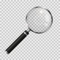 Magnifying glass realistic vector illustration