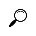 Magnifying Glass, Research Find Flat Vector Icon Royalty Free Stock Photo