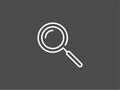 Search vector icon sign symbol Royalty Free Stock Photo