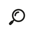 Magnifying glass or search icon. Vector Loupe Royalty Free Stock Photo