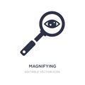 magnifying glass searcher icon on white background. Simple element illustration from General concept Royalty Free Stock Photo