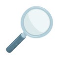 Magnifying Glass Sign Emoji Icon Illustration. Search Vector Symbol Emoticon Design Clip Art Sign Comic Style. Royalty Free Stock Photo