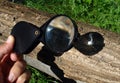 Magnifying glass starting fire Royalty Free Stock Photo