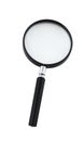 Magnifying glass - top view Royalty Free Stock Photo