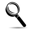 Magnifying glass vector icon logo illustration Royalty Free Stock Photo