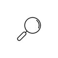Magnifying glass vector icon or search icon on white background eps 10