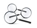 Magnifying glass on white background Royalty Free Stock Photo