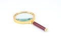 Magnifying glass on a white background Royalty Free Stock Photo